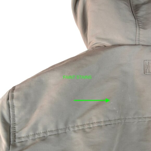 Uniqlo Ultra Warm Hybrid Down Coat Brown/Khaki/Beige Winter Jacket Large - Picture 12 of 12